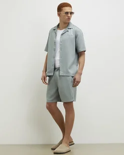 Blue Regular Fit Shorts