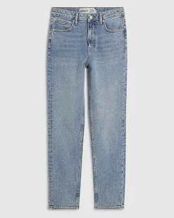 Blue Relaxed Straight Jeans