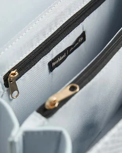 Blue Scalloped Edge Shoulder Bag