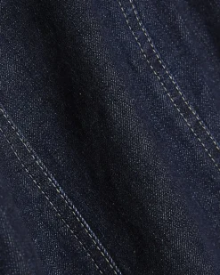 Blue Sculpt Bodycon Denim Midi Dress