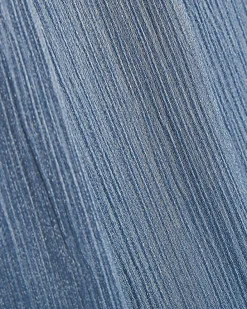 Blue Shimmer Balloon Leg Trousers