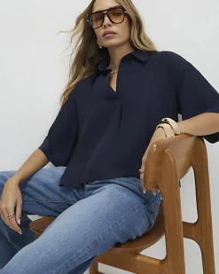 Blue Short Sleeve Polo Shirt