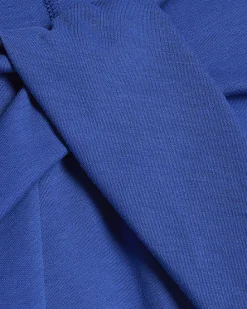 Blue Short Sleeve Twist Front Top