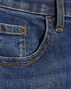 Blue Skinny Fit Capri Jeans