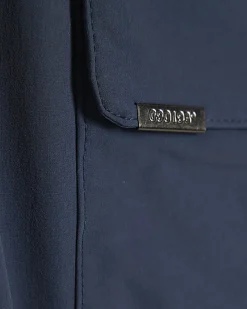 Blue Skinny Fit Stretch Cargo Shorts
