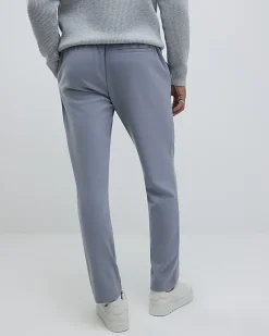 Blue Slim Fit Elasticated Smart Joggers