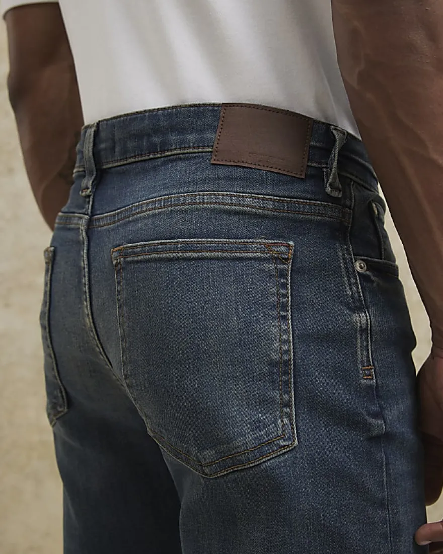 Blue Slim Fit Stretch Jeans