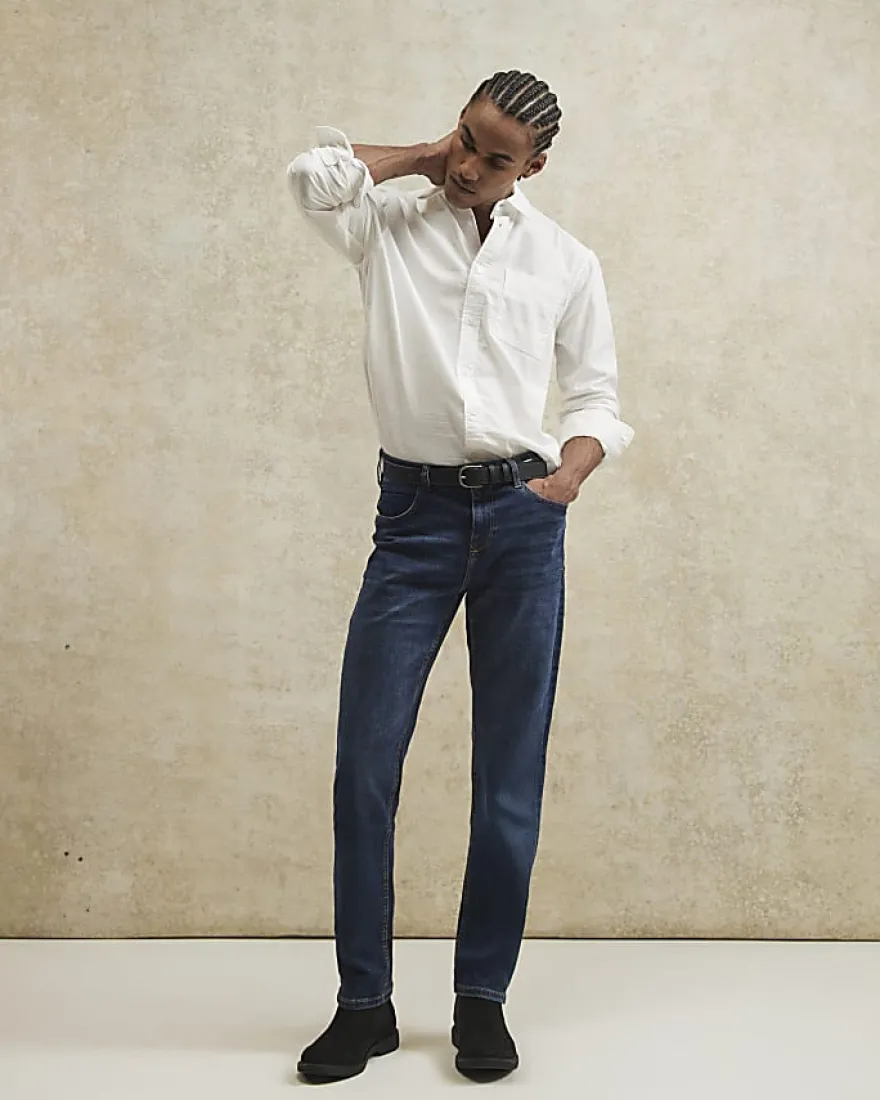 Blue Slim Fit Stretch Jeans