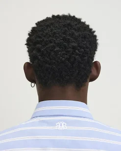 Blue Slim Fit Stripe Shirt