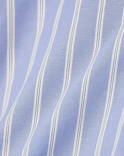 Blue Slim Fit Stripe Shirt