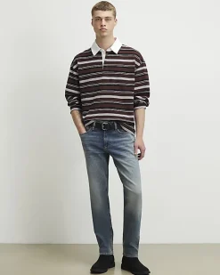 Blue Slim Fit Washed Jeans