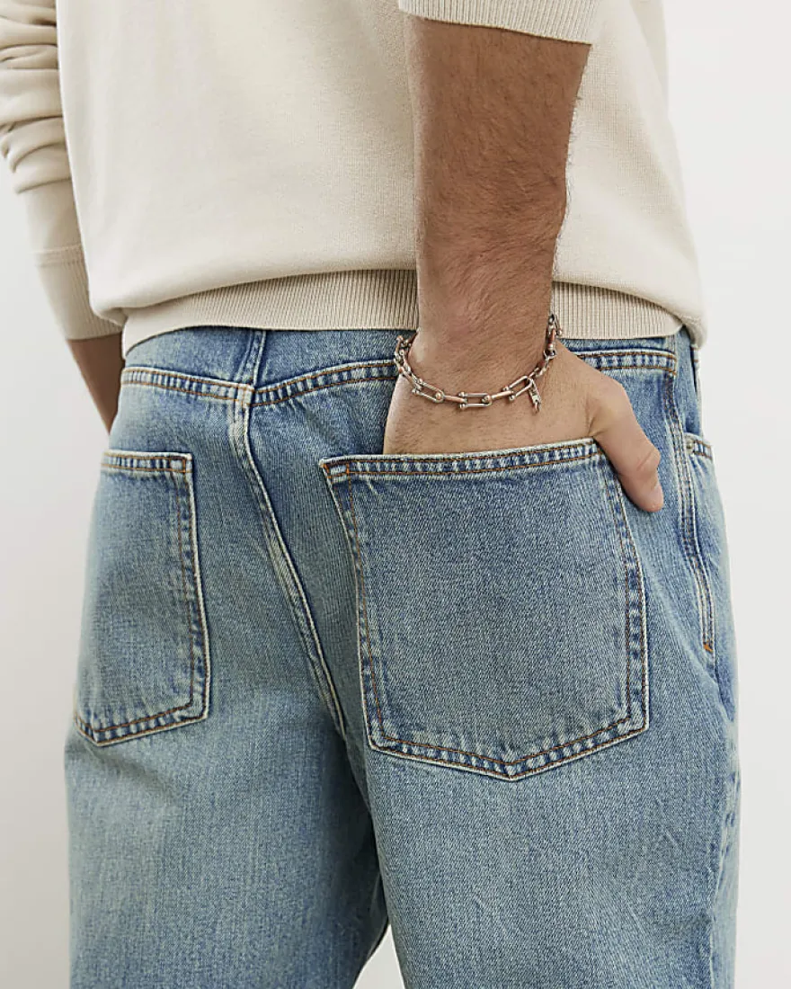 Blue Straight Fit Jeans