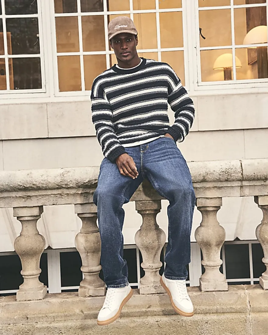 Blue Straight Fit Jeans