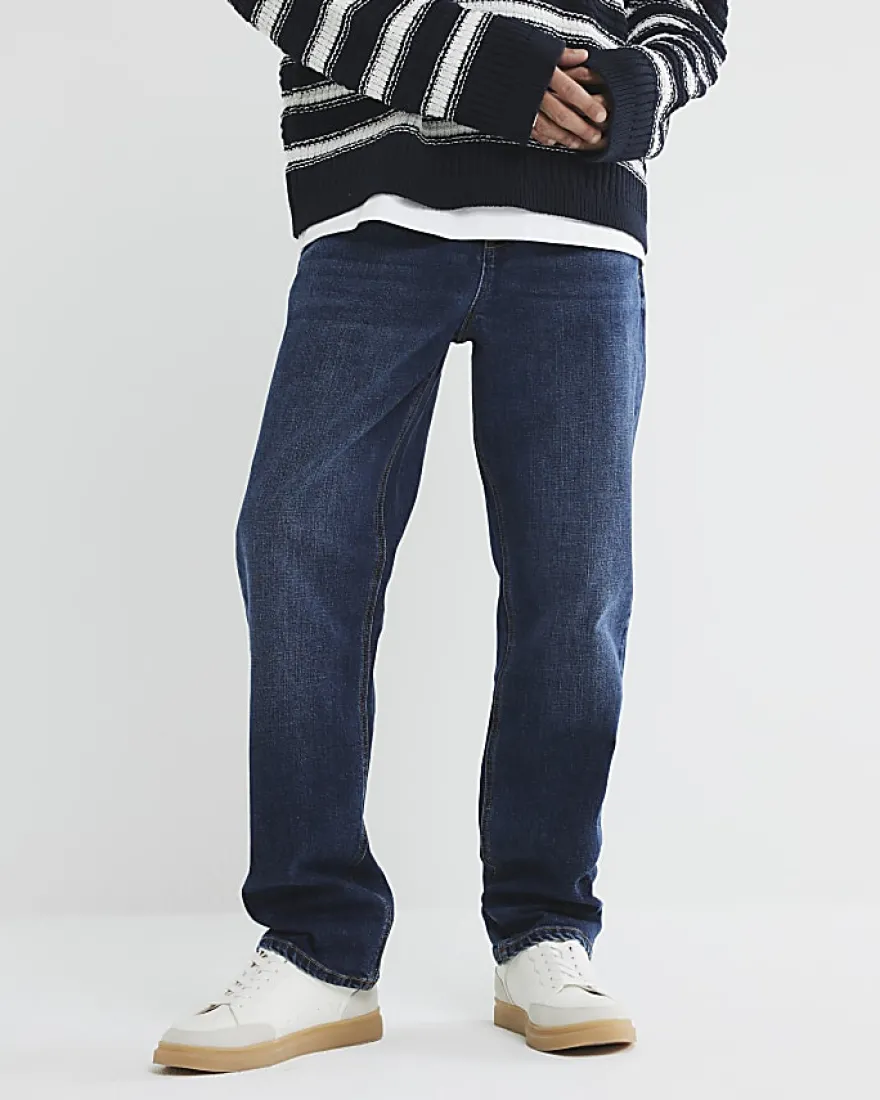 Blue Straight Fit Jeans