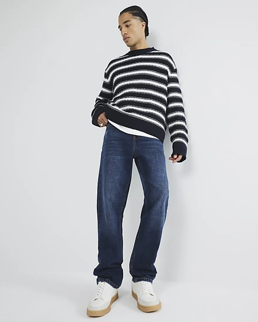 Blue Straight Fit Jeans