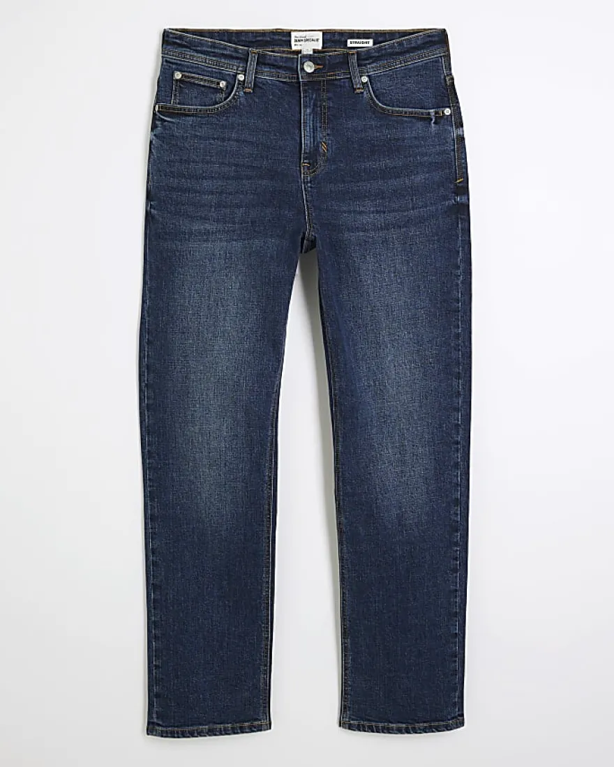 Blue Straight Fit Jeans