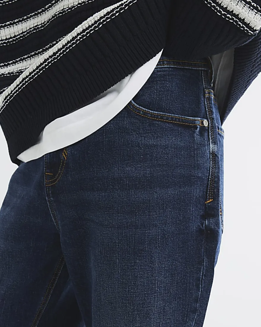 Blue Straight Fit Jeans