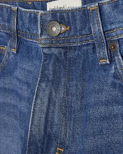 Blue Straight Leg Jeans