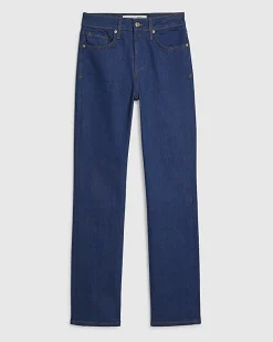 Blue Stretch Straight Leg Jeans