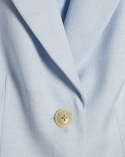 Blue Tailored V Neck Waistcoat