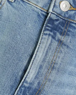 Blue Tapered Fit Stretch Jeans