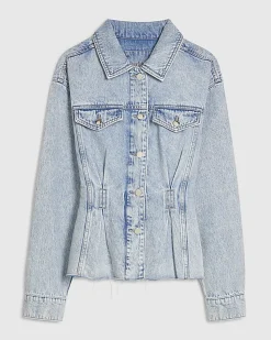 Blue Waisted Denim Jacket