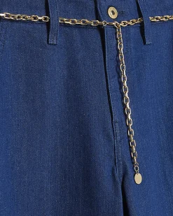Blue Wide Leg Palazzo Jeans
