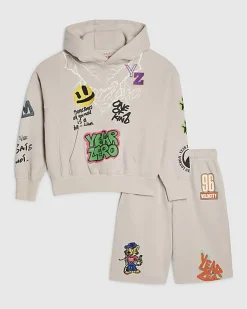 Boys Beige Year Zero Graffiti Set
