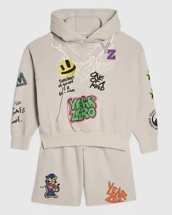 Boys Beige Year Zero Graffiti Set