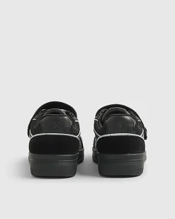 Boys Black RI Embossed Trainers