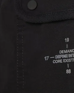 Boys Black Twill Cargo Shorts