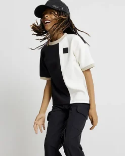 Boys Black Zip Cargo Trousers