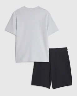 Boys Blue Essentialism T-Shirt Set