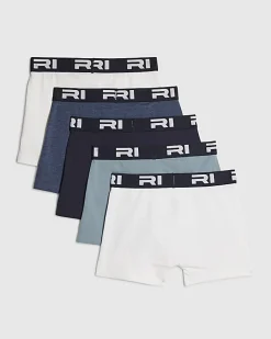 Boys Blue Pack Of 5 Boxers