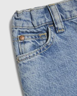 Boys Blue Washed Denim Shorts