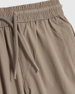 Boys Brown Zip Cargo Trousers