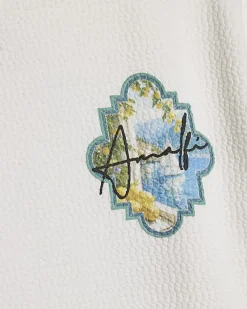 Boys Cream Oversized Textured Amalfi T-Shirt