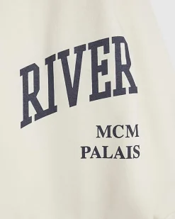 Boys Cream River Branded Sweatshirt Set