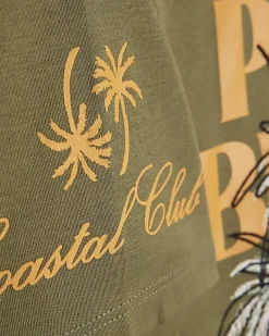 Boys Khaki Palm Beach T-Shirt Set