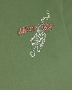 Boys Khaki Tiger Swim Top and Short Set