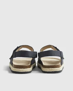 Boys Navy Footbed Sandals