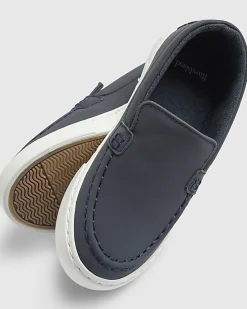 Boys Navy Loafers