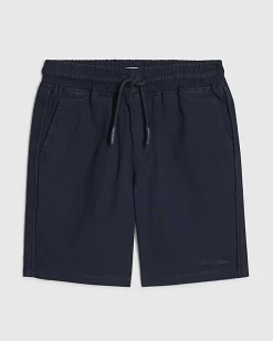 Boys Navy Pull On Shorts