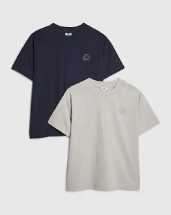 Boys Navy RI Pack Of 2 T-Shirts