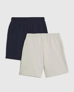 Boys Navy RR Pack Of 2 Shorts