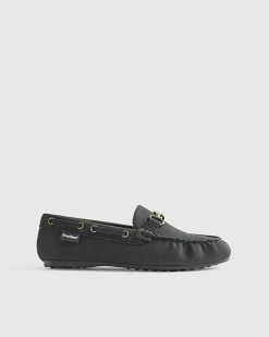 Boys Navy Snaffle Loafers
