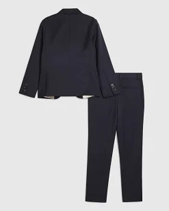 Boys Navy Tailored Suit Jacket Set