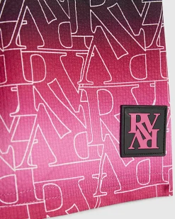 Boys Pink Monogram Ombre Swim Shorts