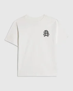 Boys White Crest T-Shirt