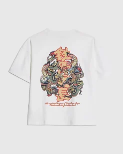 Boys White Japanese Dragon T-Shirt